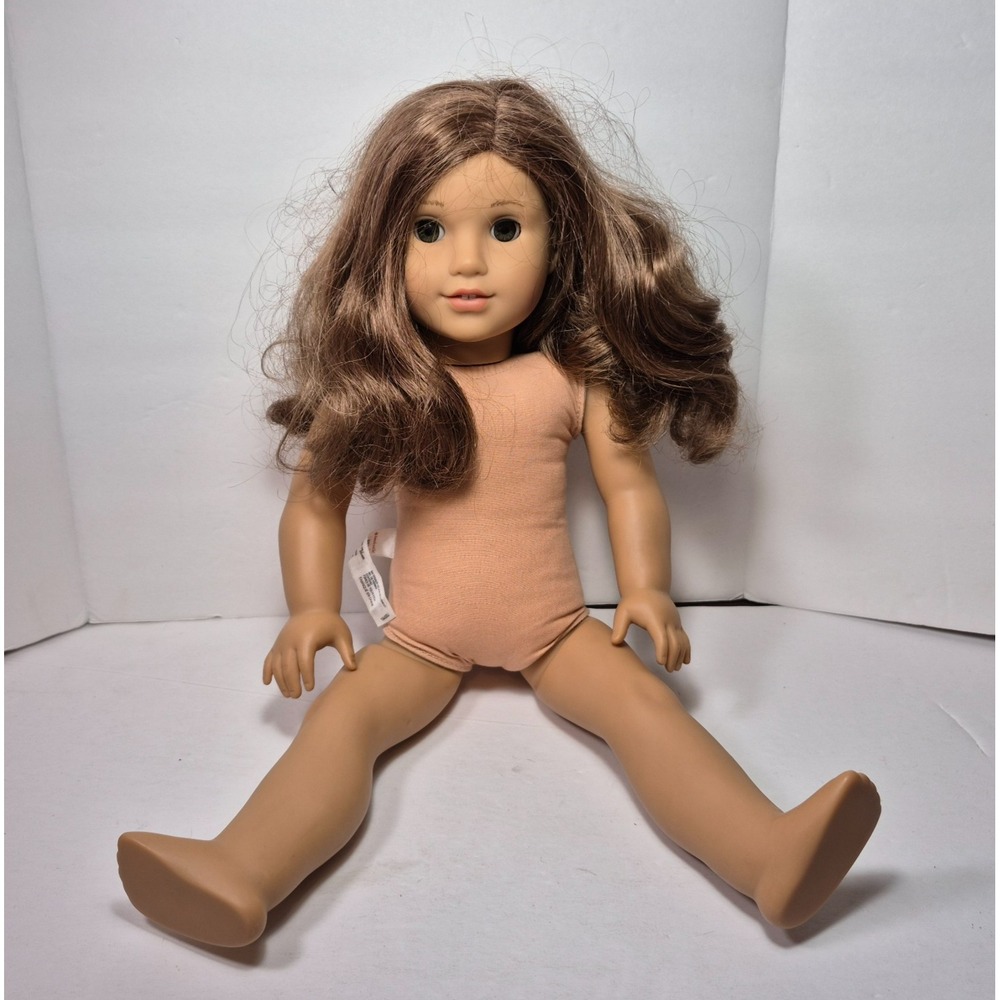 American Girl Doll 2014 Just Like Me Brown Hair Greenish Brown Eyes PA-11392 18"